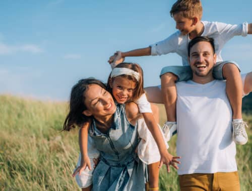 Eine glückliche Familie