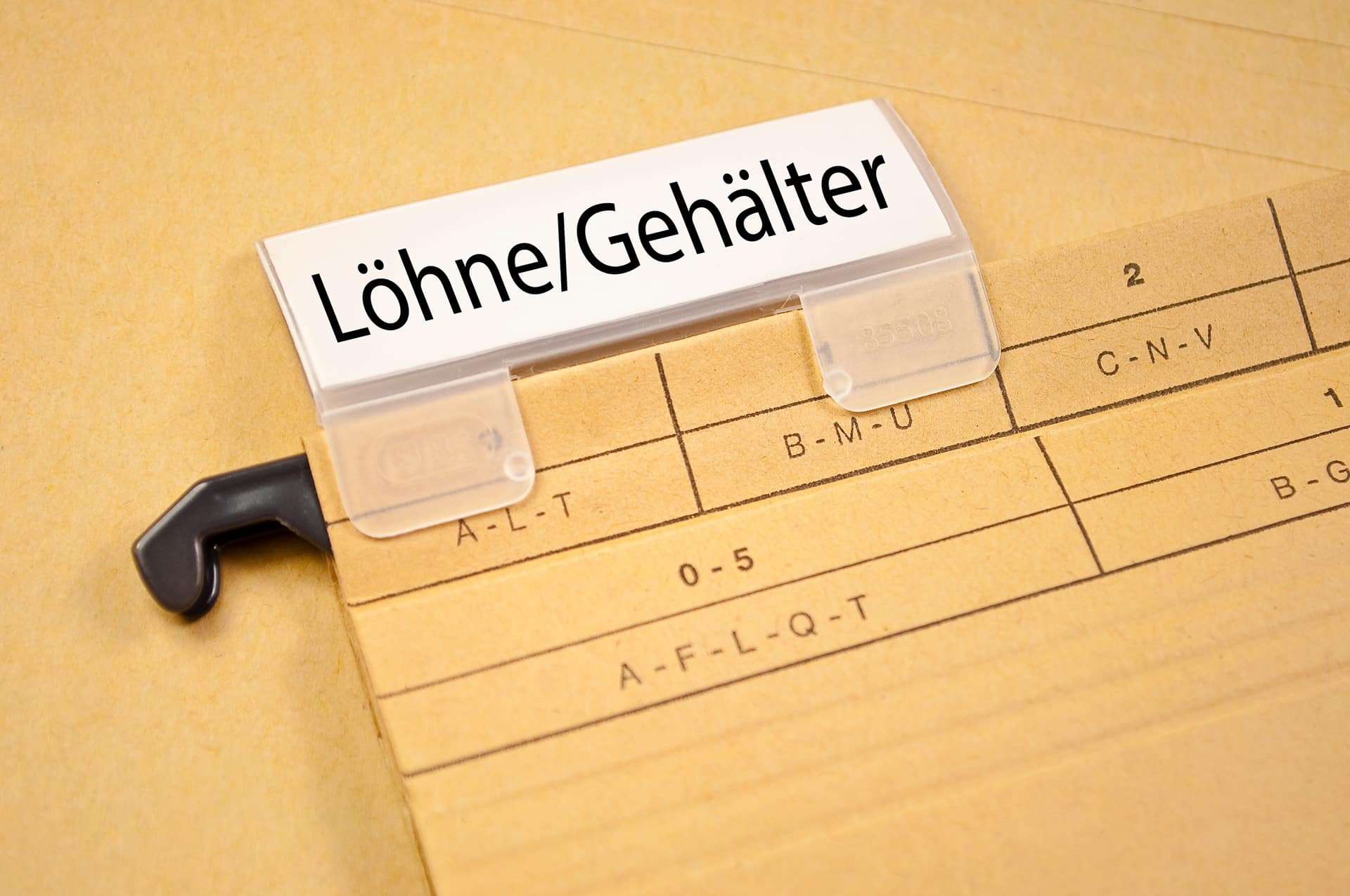 Register fuer Gehaltsdokumente | Lohnbüro